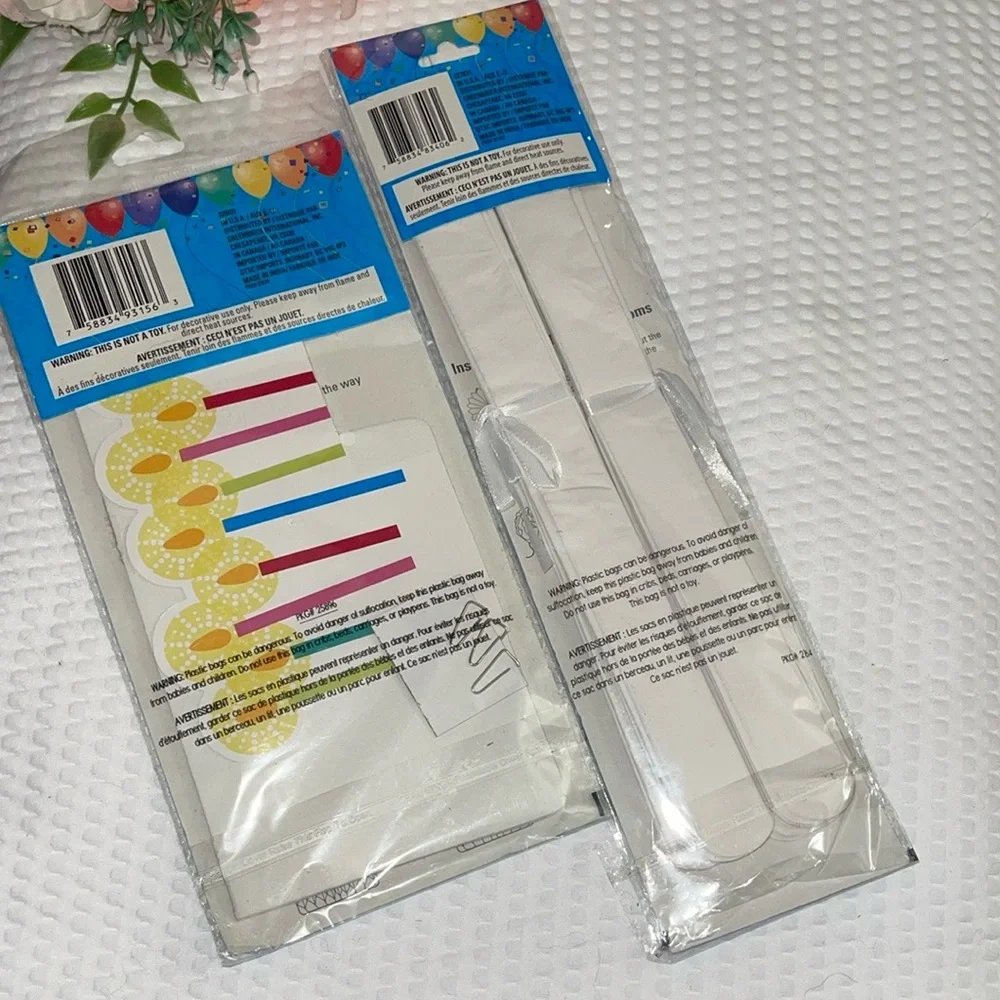 White 12 Inch Honeycomb Birthday Cake Table Topper Party & Pom Poms NEW